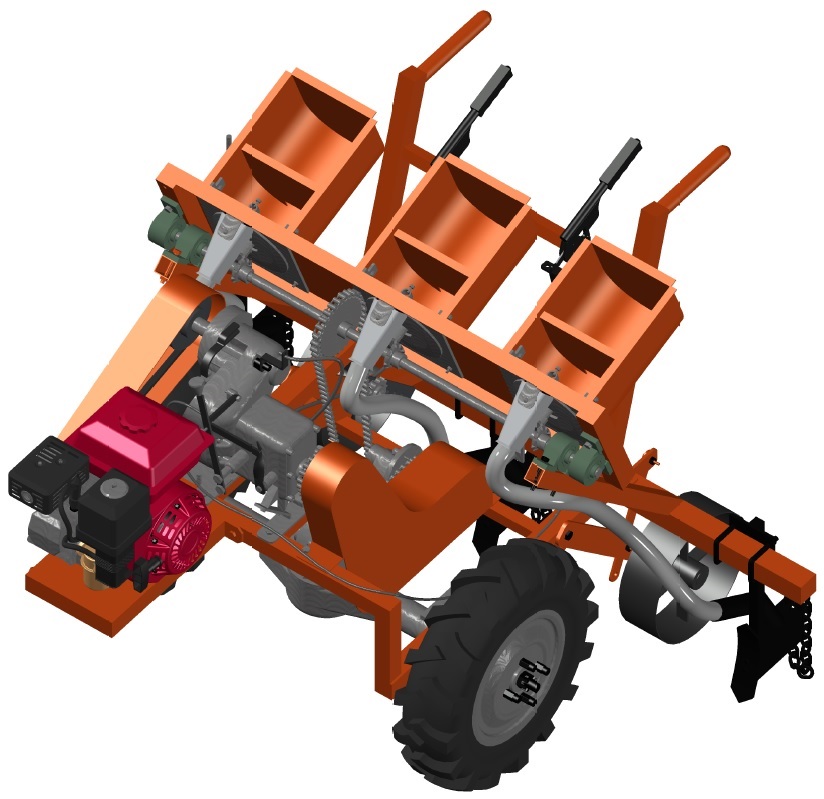 Engine-Operated Maize Planter